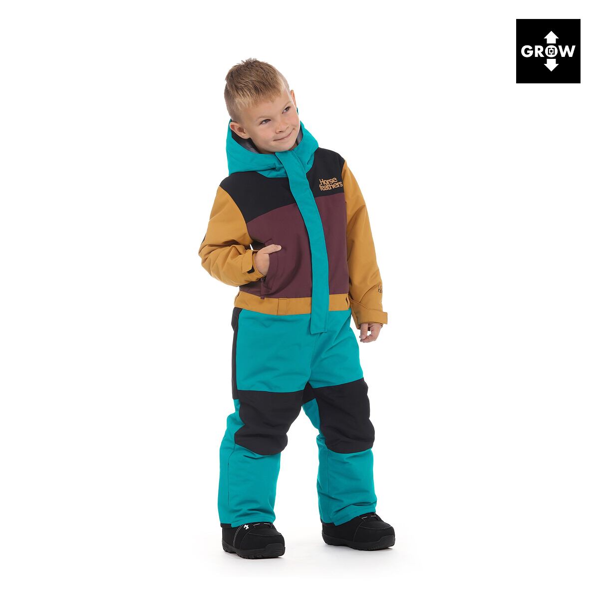 Spirit One Piece winter overall - tile blue size 3