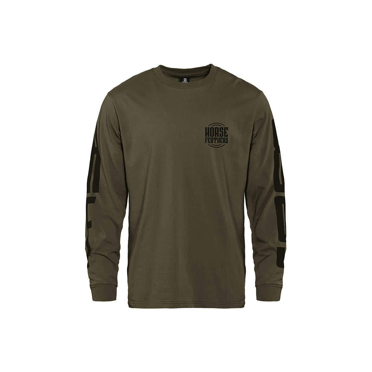 Tall Typo LS t-shirt - burnt olive size M