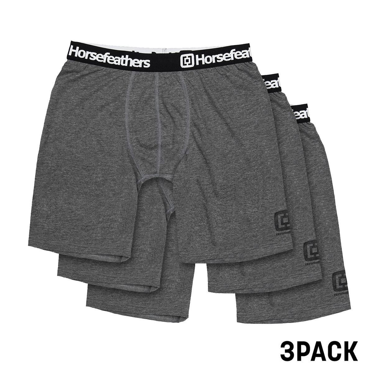Dynasty Long 3Pack boxer briefs - heather anthracite size L