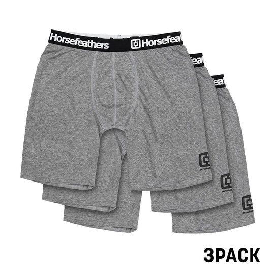Dynasty Long 3Pack boxer briefs - heather gray size L