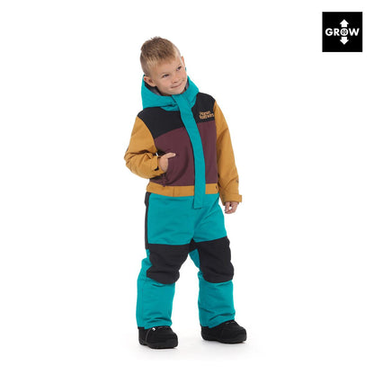 Spirit One Piece winter overall - tile blue size 3
