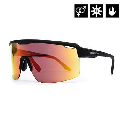 Scorpio bike sunglasses - matt black/mirror red