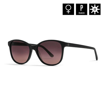 Chloe sunglasses - matt black/violet fade out