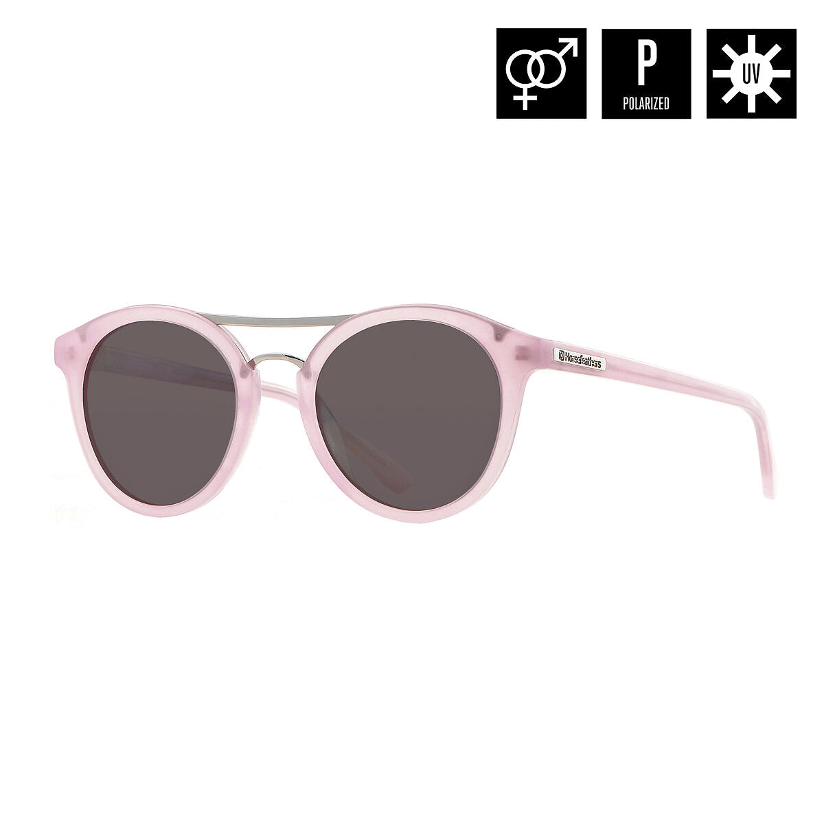 Nomad sunglasses - gloss rose/mirror champagne