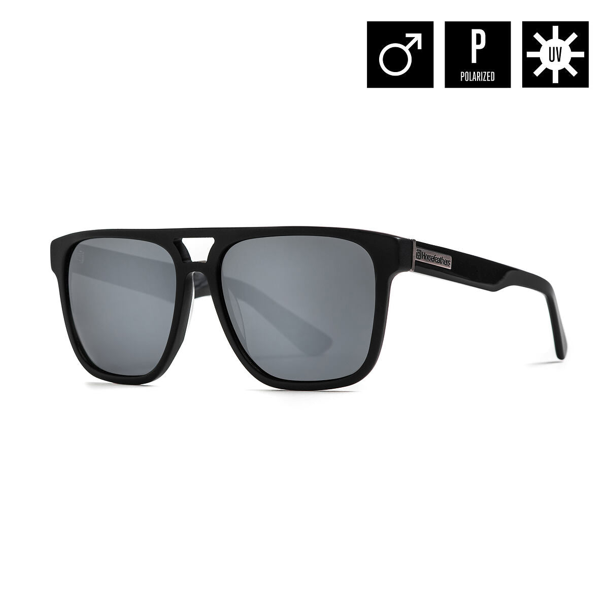 Trigger sunglasses - matt black/mirror white