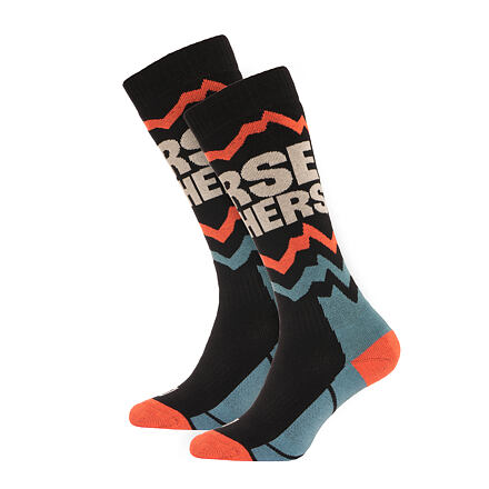 Mitzi Youth snowboard socks - black/red clay size 32