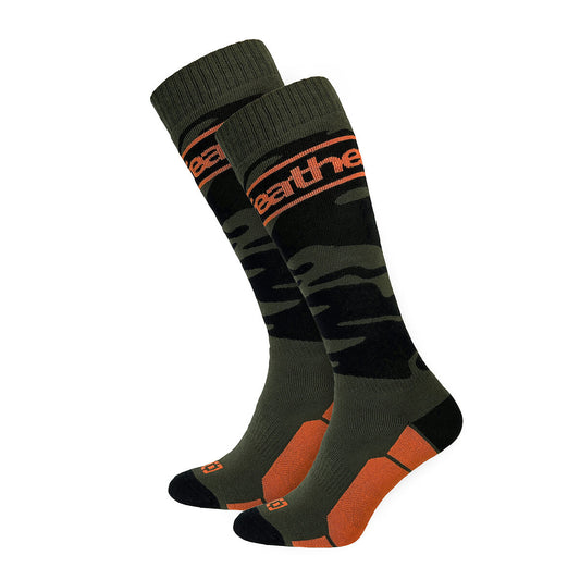Enver snowboard socks - burnt olive size 11
