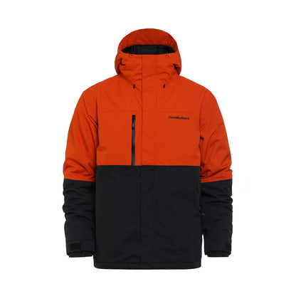 Track jacket - red clay/black size L