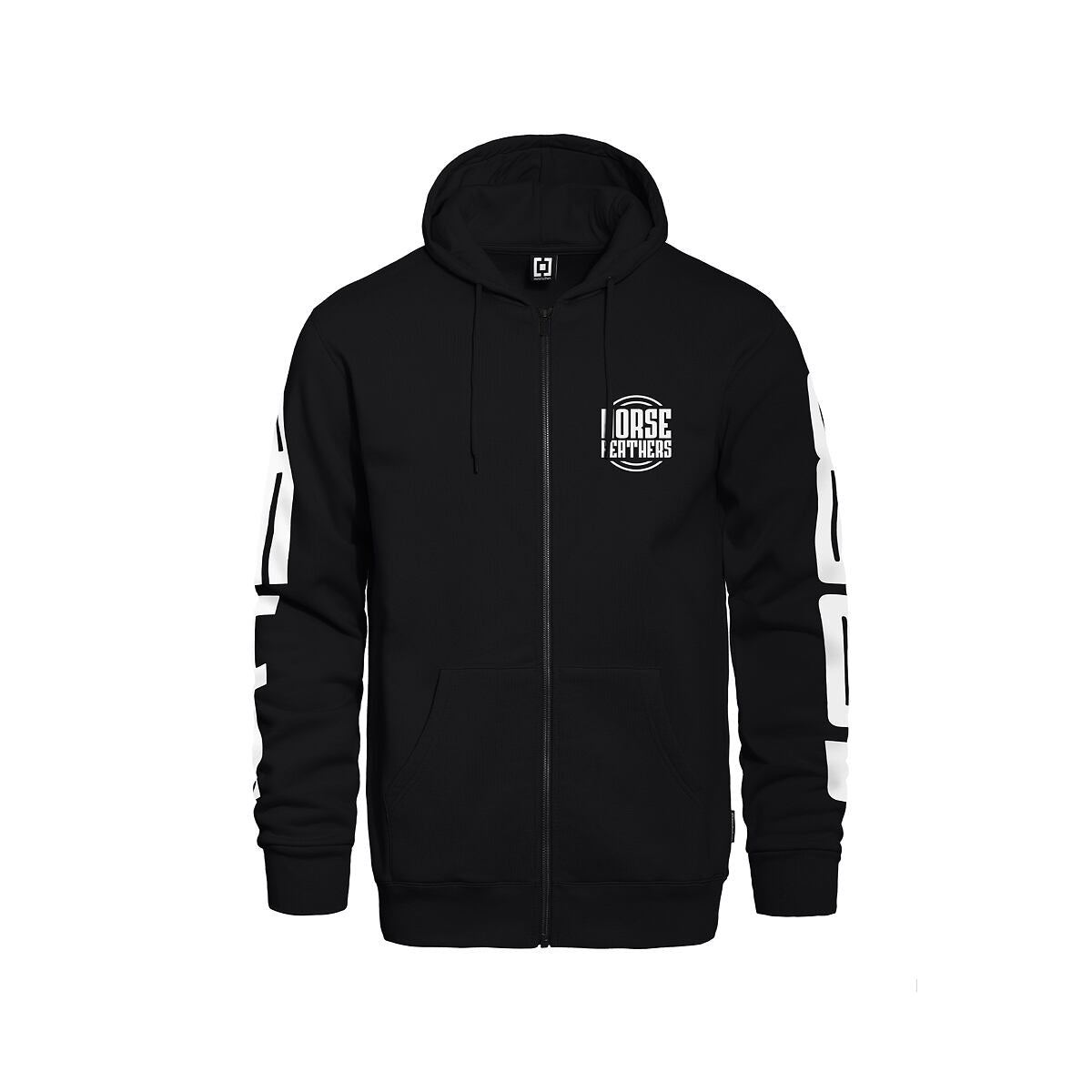 Tall Typo zip hoodie