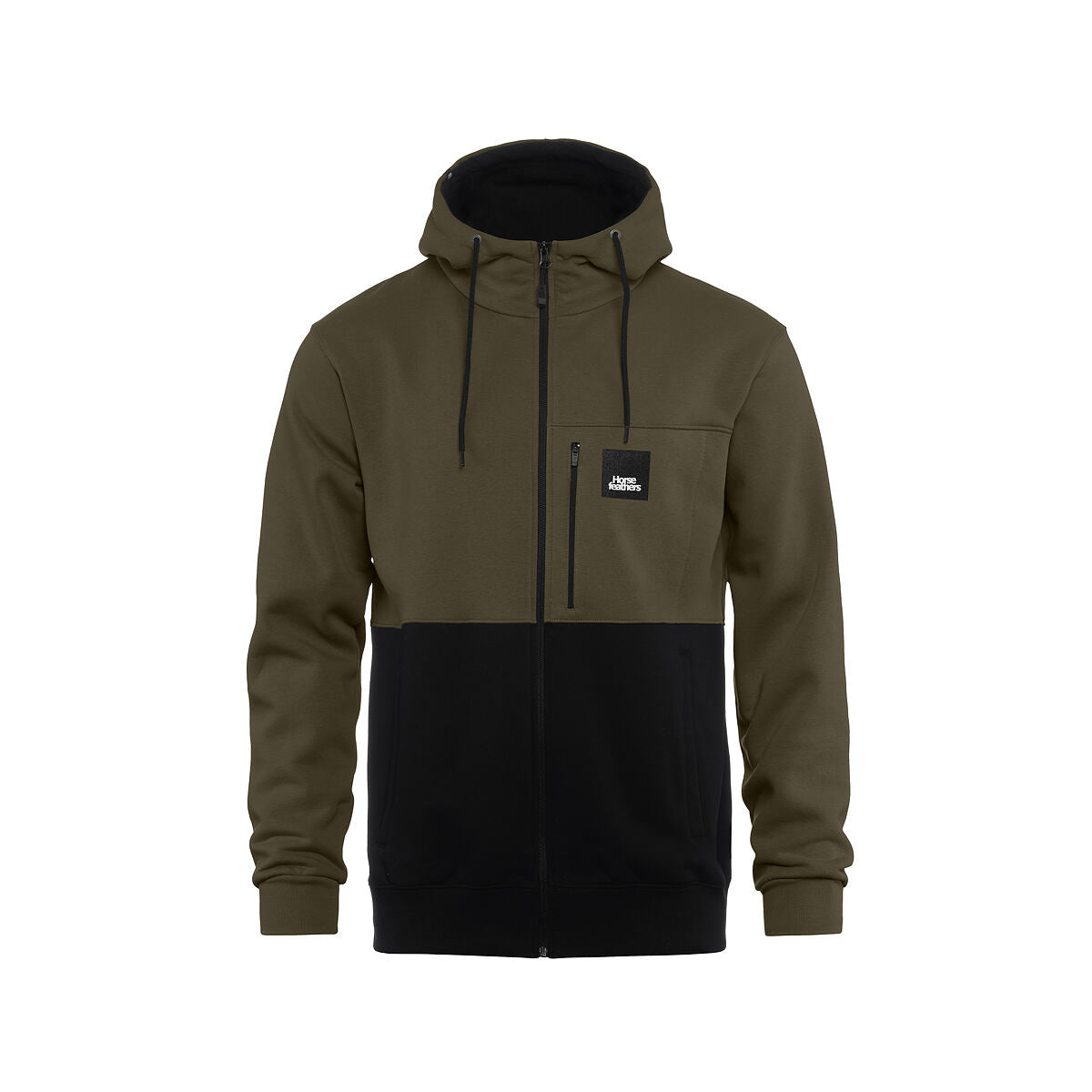 Vick zip hoodie - burnt olive size S