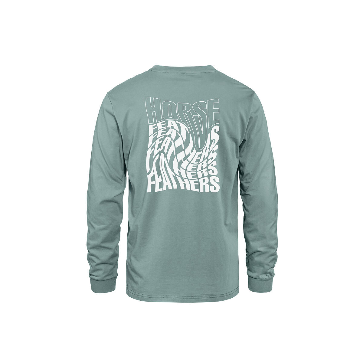 Tall Typo LS t-shirt - blue haze size L