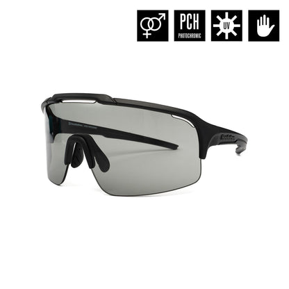 Recoil Photochromic bike sunglasses - matt black/gray