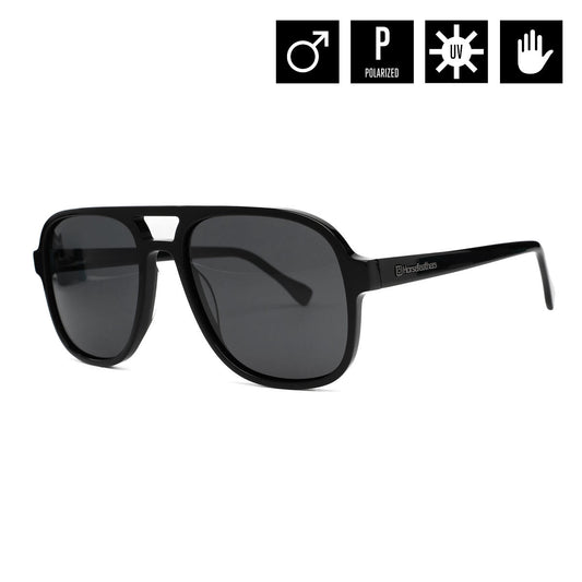Corp sunglasses - gloss black/gray