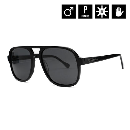 Corp sunglasses - gloss black/gray