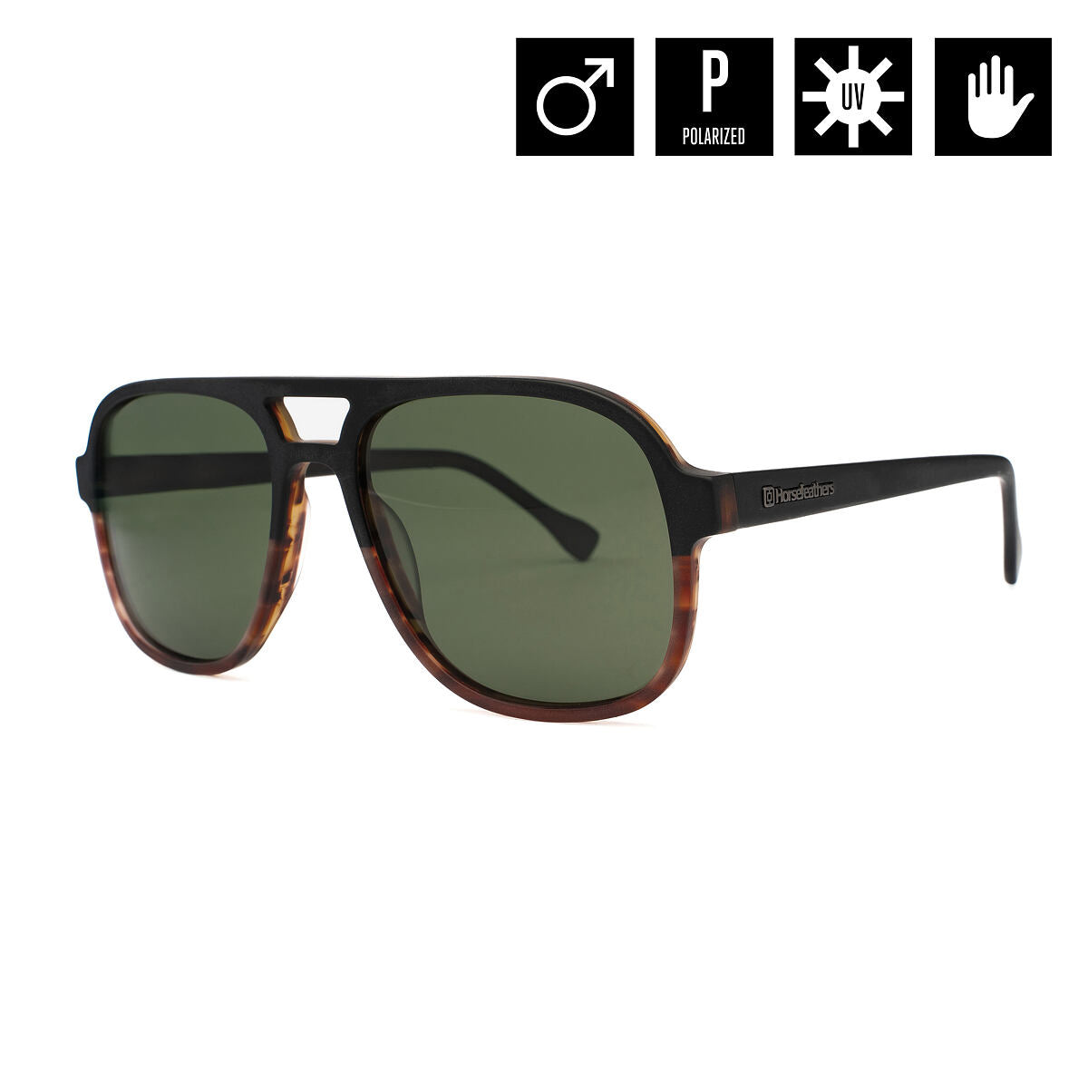 Corp sunglasses - matt havana/gray green