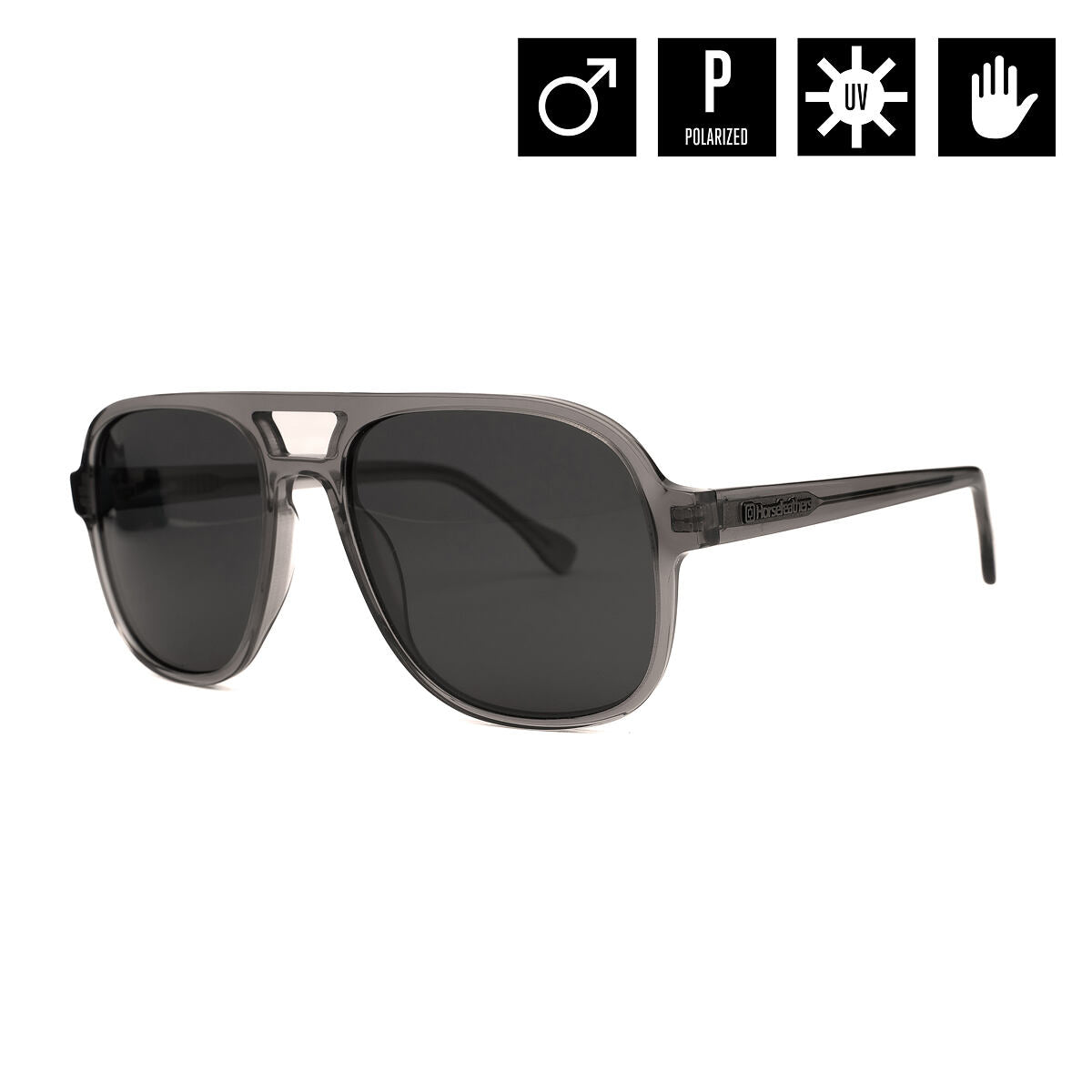 Corp sunglasses - gloss gray/gray