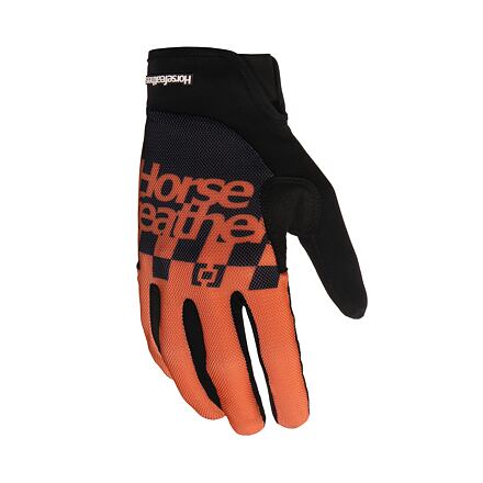 Digger bike gloves - burnt orange size M