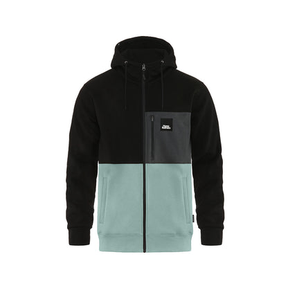 Vick zip hoodie - black/blue haze size L