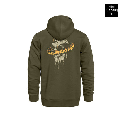 Orbit hoodie - burnt olive size S