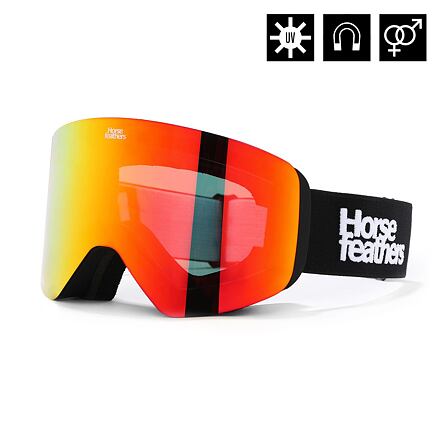 Colt goggles - black/mirror red