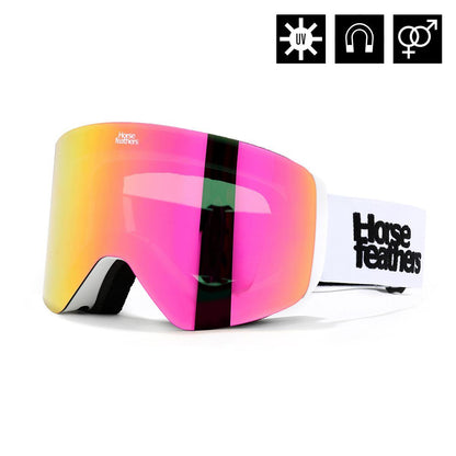 Colt goggles - white/mirror pink