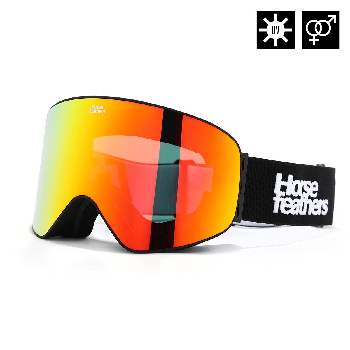 Edmond goggles - black/mirror red