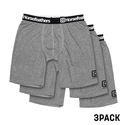 Dynasty Long 3Pack boxer briefs - heather gray size L